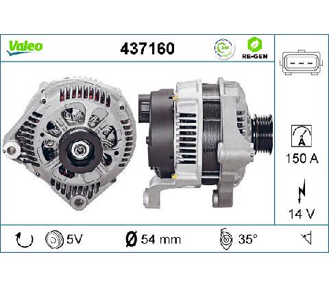 Alternátor VALEO 437160