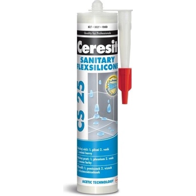 Ceresit CS 25 Sanitárny Silikón 280 g strieborná