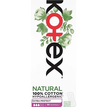 Kotex Natural Normal slipové vložky 36 ks