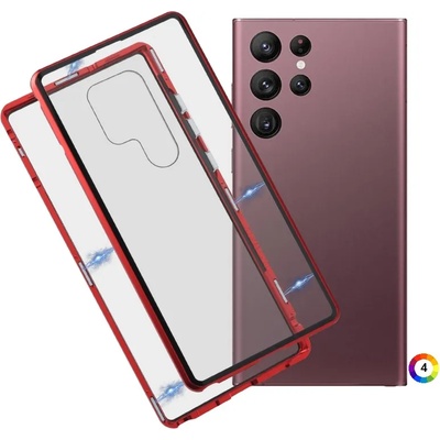 Samsung Galaxy S22 Ultra 5G View Window/ Magnetic Metal Frame Калъф и Протектор
