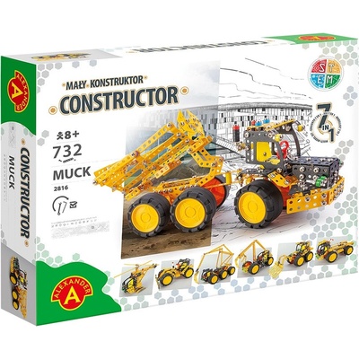 Alexander Toys Метален конструктор Alexander, 732 части - 7 модела в 1, Muck (AL2816)