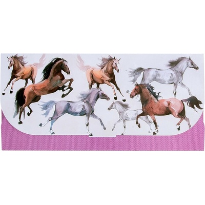 Artebene Dárková obálka 23x11cm s motivem koní