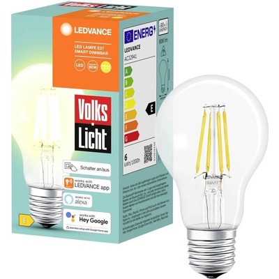 Ledvance LED Stmievateľná žiarovka SMART+ A60 E27/6W/230V 2700K