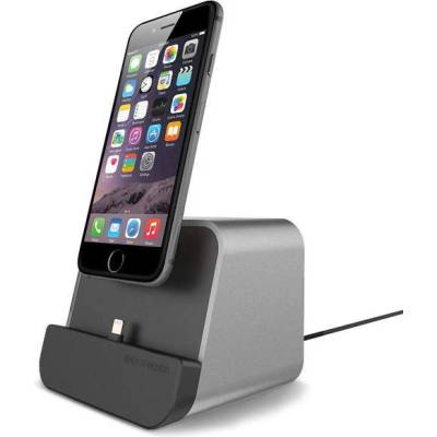 VRS Design New i-Depot Cradle - док станция за iPhone, iPad, iPod и Apple Watch (сребриста)