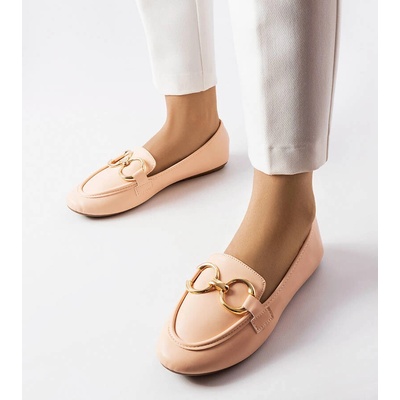 Gemre Beige women's loafers Couturier žlutá růžová