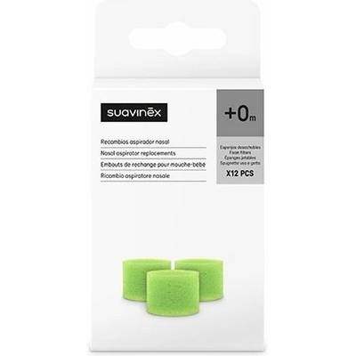 SUAVINEX NÁHRADNÍ FILTRY DO NOSNÍ ODSÁVAČKY 12 KUSŮ