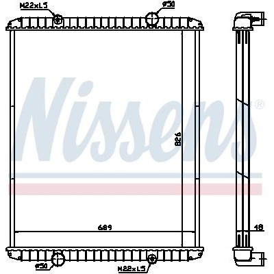 NISSENS 63813 Chladič, chlazení motoru (63813)