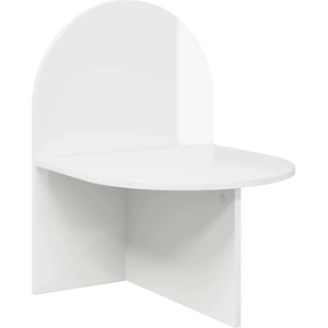 vidaXL Нощно шкафче Бял гланц 48 x 49 x 65 см (8001121)