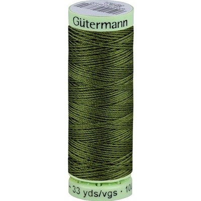 Prima-obchod Polyesterové nitě Gütermann Jeans návin 30 m, barva 585 olivová zeleň