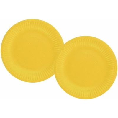 GODAN Papierový tanier žltý 18 cm, 8595596327225