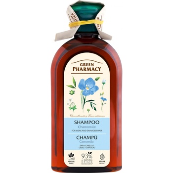 Green Pharmacy Šampón pre slabé a poškodené vlasy s ľanovým olejom 350 ml