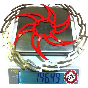 XLC BR-X02 6 děr 203 mm červená