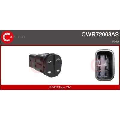Spínač, zvedací zařízení oken CASCO CWR72003AS