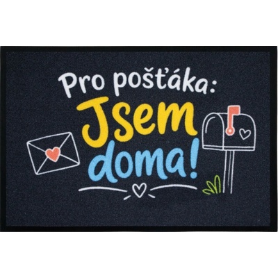 Mercury Flooring Pro pošťáka jsem doma černá 40x60 cm