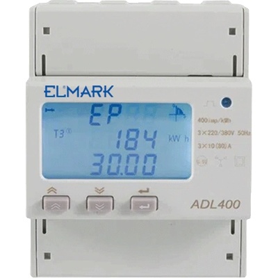 ELMARK Adl400 МУЛТИФУНКЦ. ЕЛЕКТРОМЕР 3x10(80)А rs485 (50212)
