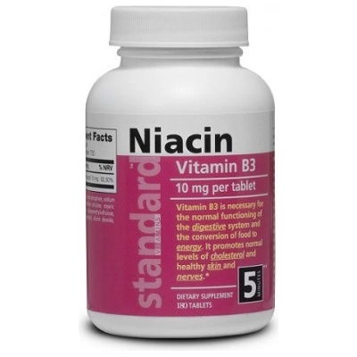 Natural Vitamín B3 Niacín 10 mg,180 tabliet