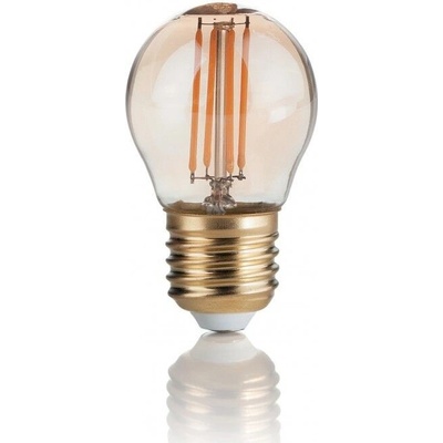 Lampadina VINTAGE LED filamentová žárovka E27 P45 4W 380lm 2200K nestmívatelná, jantarová