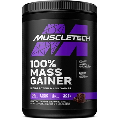 MuscleTech 100% Mass Gainer | High-Protein [2300 грама] Шоколадово брауни