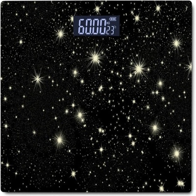 Rosberg Кантар Rosberg R51650G stars, до 180 кг натоварване, дигитален, точност до 50гр, черен (R51650G stars)