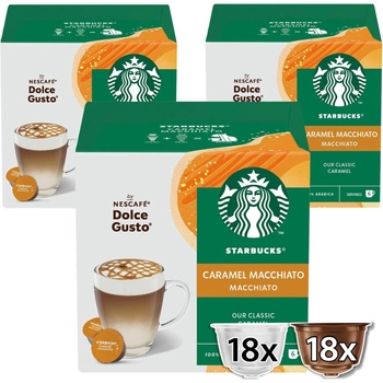 Starbucks nescafe dolce gusto caramel macchiato, 3х12 капсули