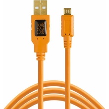 Tether Tools CU5430ORG USB 2.0 A Male to Micro B, 5-pin, 4,6m, oranžový