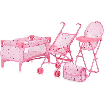 Chipolino Комплект за кукли 3 в 1 "Трикси" звездич (3800931060596)