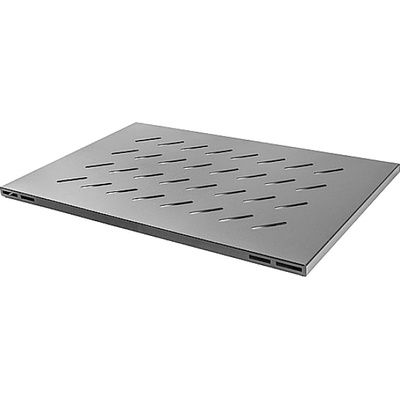 Lanberg 19" fixed shelf for open rack 800mm 1U/480.5x580mm max load capacity up to 120kg black (AK-1015-B)