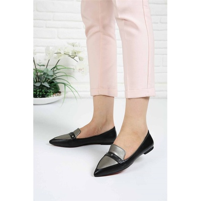 Moda Trend Дамски лоуфъри l830 - Черни/Платина 294517 (294517_Черно)