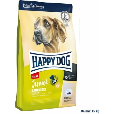 Happy Dog Junior Giant Lamb & Rice 15 kg