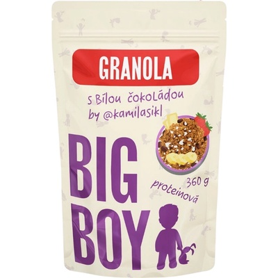 Big Boy Proteínová granola s bielou čokoládou, 360 g