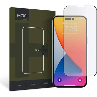 HOFI Протектор от закалено стъкло /Tempered Glass/ за Apple iPhone 14 Pro, Hofi Glass Pro Plus Tempered Glass 2.5D, черен/прозрачен (HOFI265)