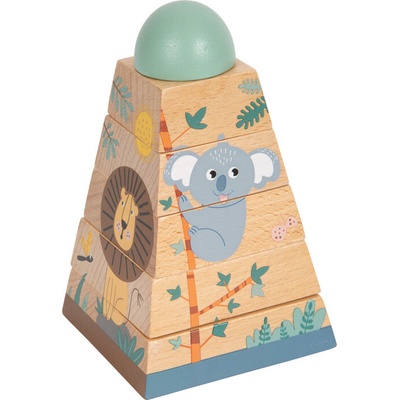 Small Foot Montessori skladacia veža Safari