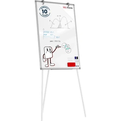 ALLboards Flipchart sucho-stierateľný magnetický 90×60 cm