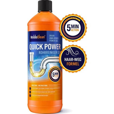 WoldoClean Quick Power silný německý rozpouštěč a čistič odpadů 1000 ml