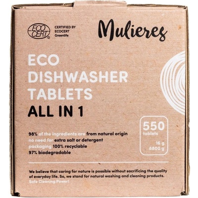 Mulieres Tablety do myčky vše v jednom BIO 25 ks