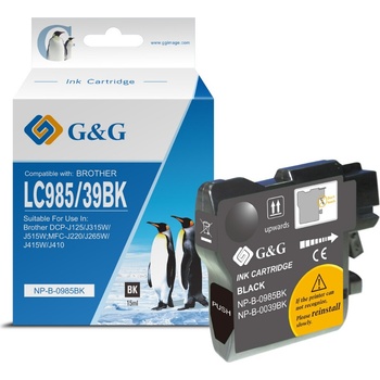 Compatible Глава за BROTHER - Black LC-985BK / LC-60BK - G&G (NP-B-0985BK)