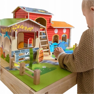 Woopie GREEN Mega postavičky hospodářských zvířat Stáj pro slepice 18 ks