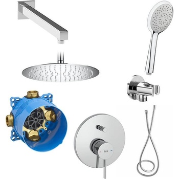 Roca Комплект за вграждане за вана / душ, хром, Ona с пита 300, A5B5250C00 + A5B9107C00 + A5B2216C00 + A5B0950C00 + A5B2550C00 + A5A0B9EC00 + A525869403 (170148)