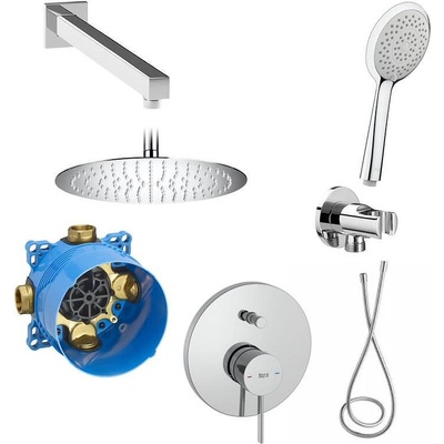 Roca Комплект за вграждане за вана / душ, хром, Ona с пита 300, A5B5250C00 + A5B9107C00 + A5B2216C00 + A5B0950C00 + A5B2550C00 + A5A0B9EC00 + A525869403 (170148)