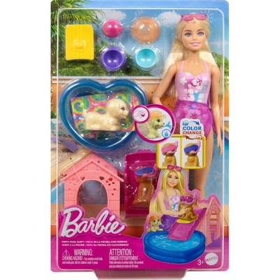 Barbie štěněčí párty u bazénu