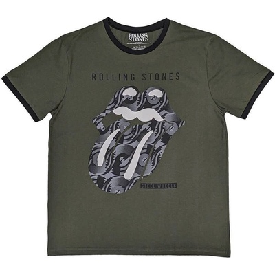 The Rolling Stones Black & White Tongue (Ringer) Khaki Green L Риза (RSRG256MK03)