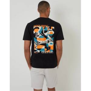Threadbare Тениска Threadbare Men's Walt Regular Fit T-Shirt - Black