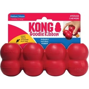 KONG Goodie Ribbon Medium - играчка от гума, за кучета - САЩ - TGS2E