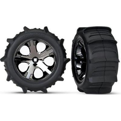 Traxxas колело 2.8", джанта All-Star черен хром, гума Paddle (2)