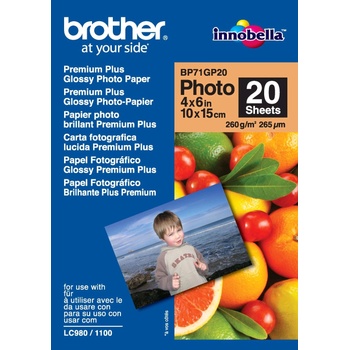 Brother BP71GP20 Premium Glossy Photo Paper фотохартия Бяла (BP71GP20) (BP71GP20)