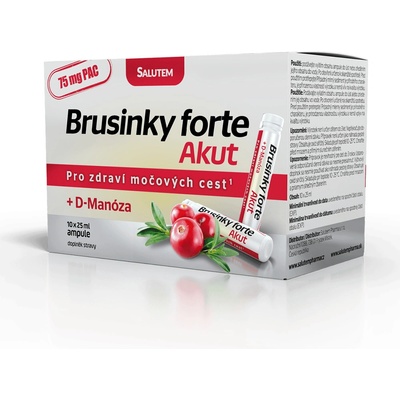 Salutem Brusinky forte akut + D-Manóza 10 ampulí