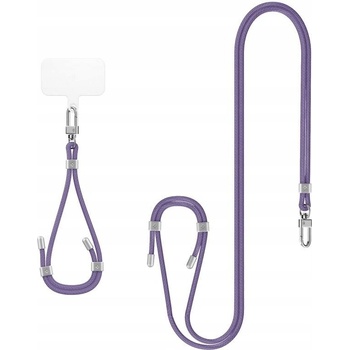 Snúrka na krk Spigen Universal Set 2 (Cross Body Strap 1P + Wrist Strap 1P + ConTag2 1P), deep purple