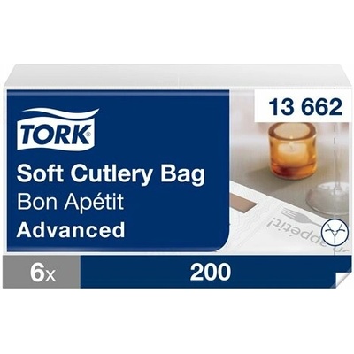 TORK Servítka na príbory Bon Appetit 33 × 33 cm 250 ks biela 13662PAK