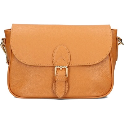 Dámská kožená crossbody kabelka Italia Melanis koňak