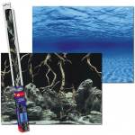 AQUANOVA Фон за аквариум ROOTS/WATERS S - 60 x 30 см